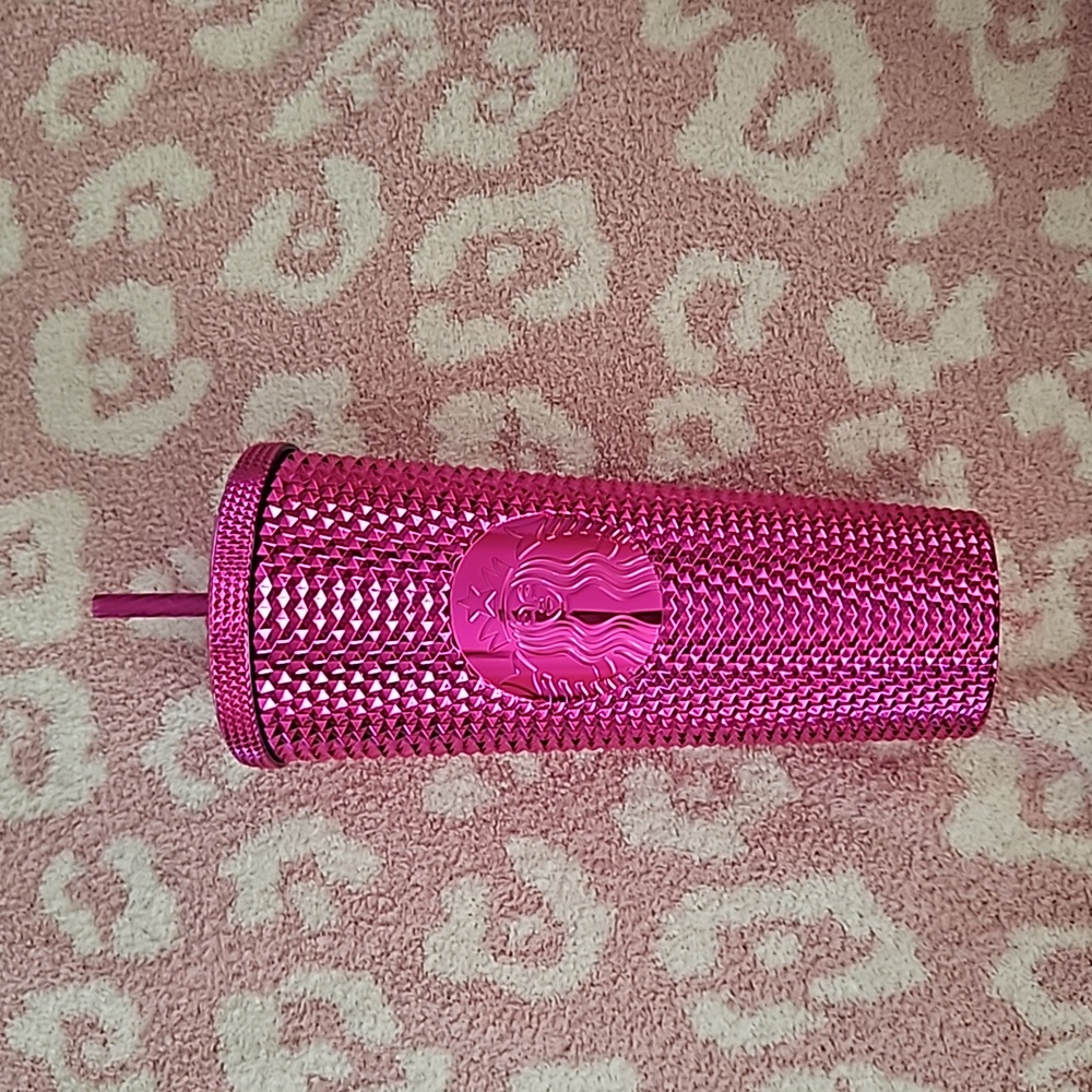 Starbucks Studded Venti Tumbler Pink Metallic 24oz